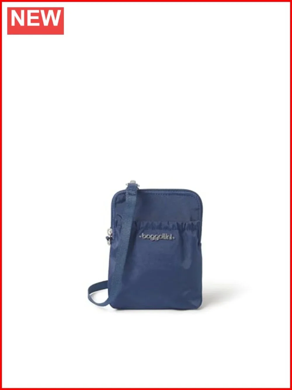 RFID Blocking Travel Pouch with Adjustable Strap